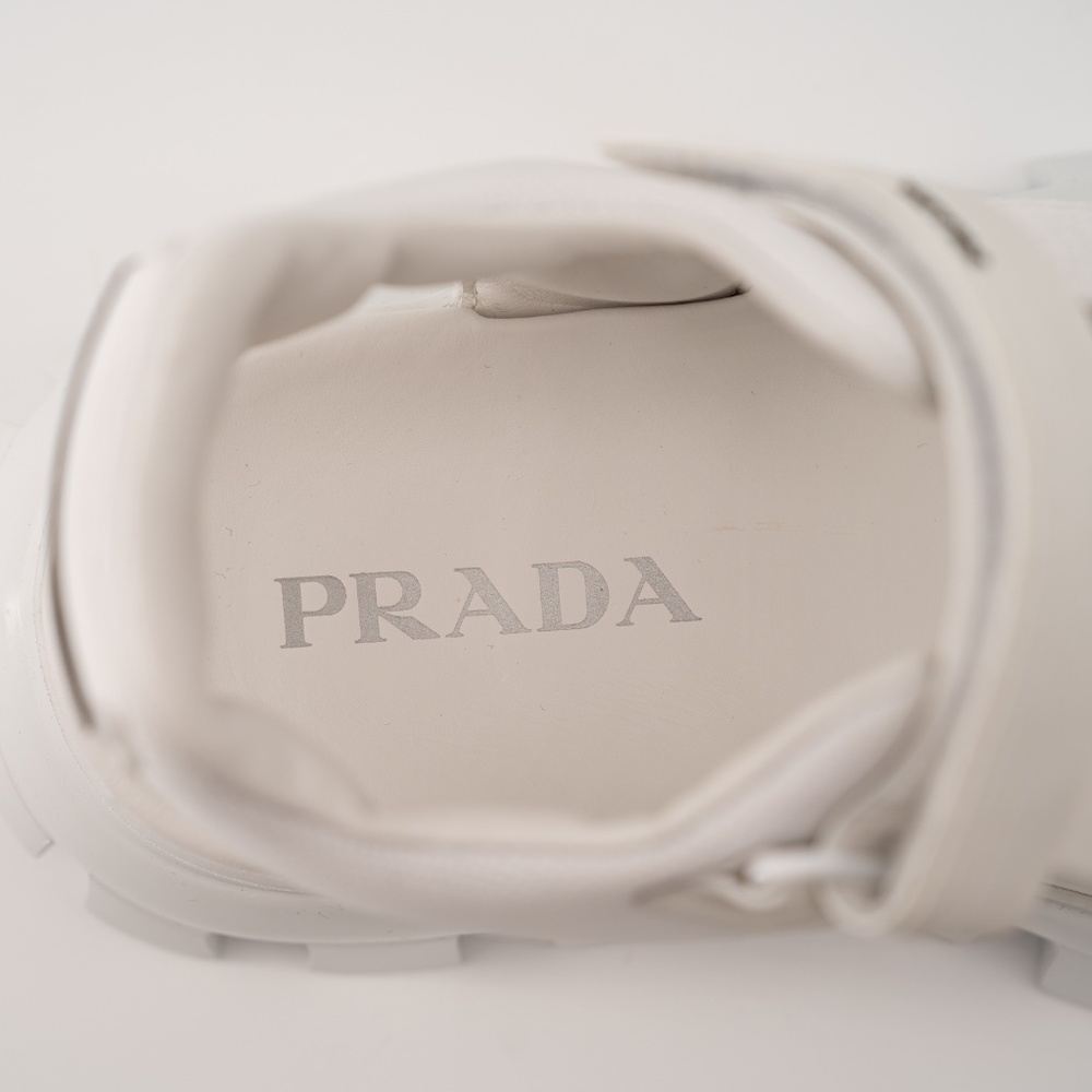 size 8 / 9us Prada Cloudbust Thunder Sandal White Re-Nylon - Picture 8 of 14